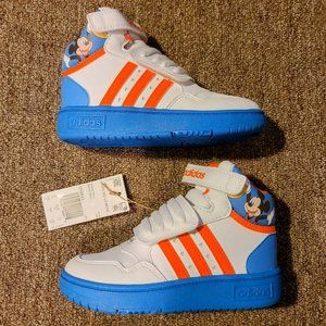 Brand New Kids Adidas Hoops Mid 3 Mickey Mouse Basketball Sneakers Sz. 10